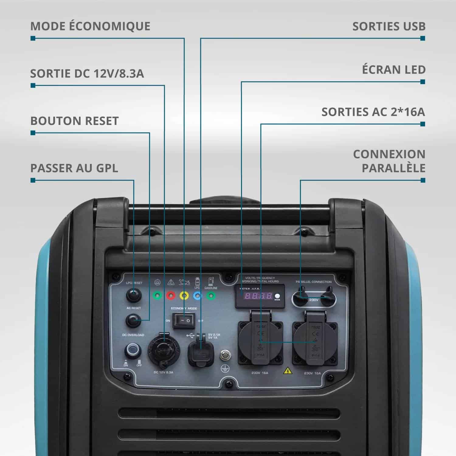 Générateur à essence-gaz de type inverter KS 4000iEG S – Image 2