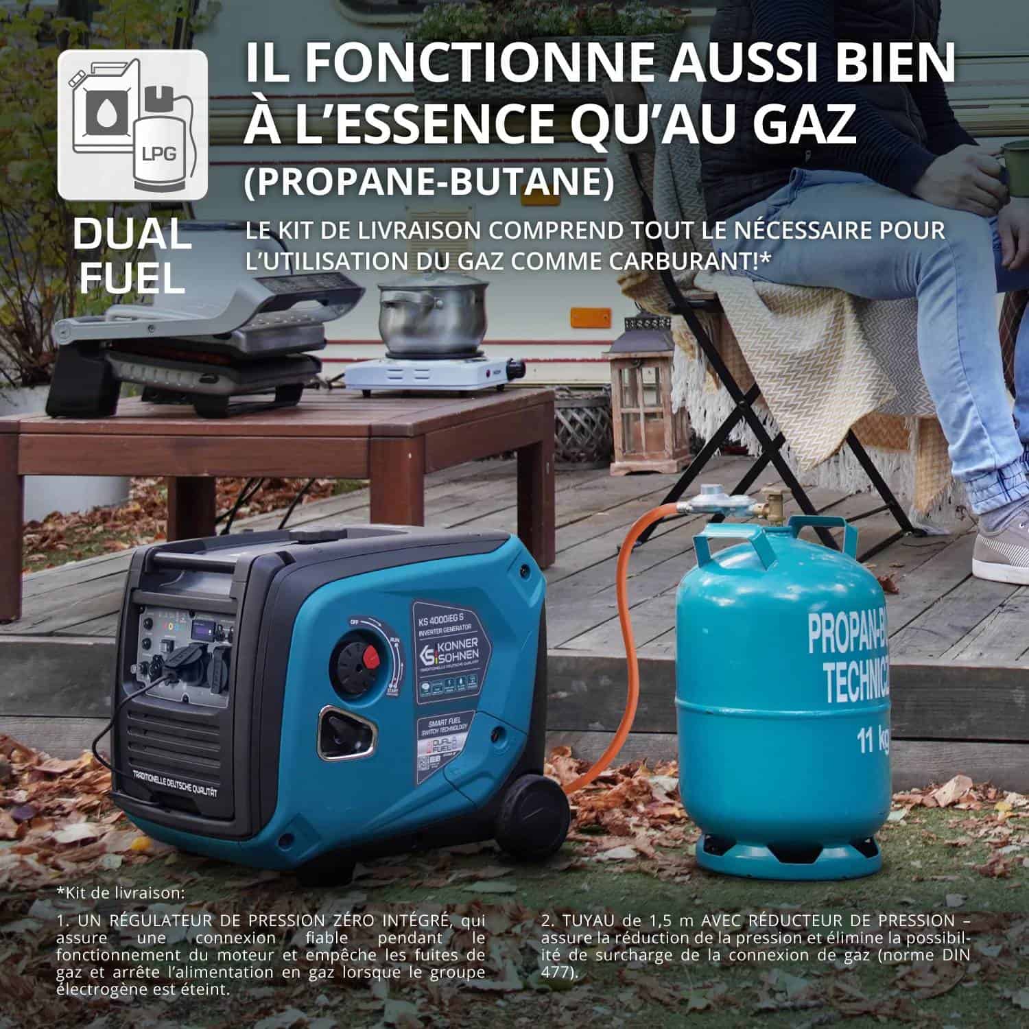Générateur à essence-gaz de type inverter KS 4000iEG S – Image 14