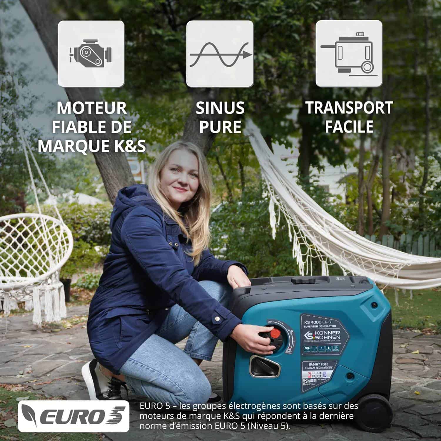 Générateur à essence-gaz de type inverter KS 4000iEG S – Image 16