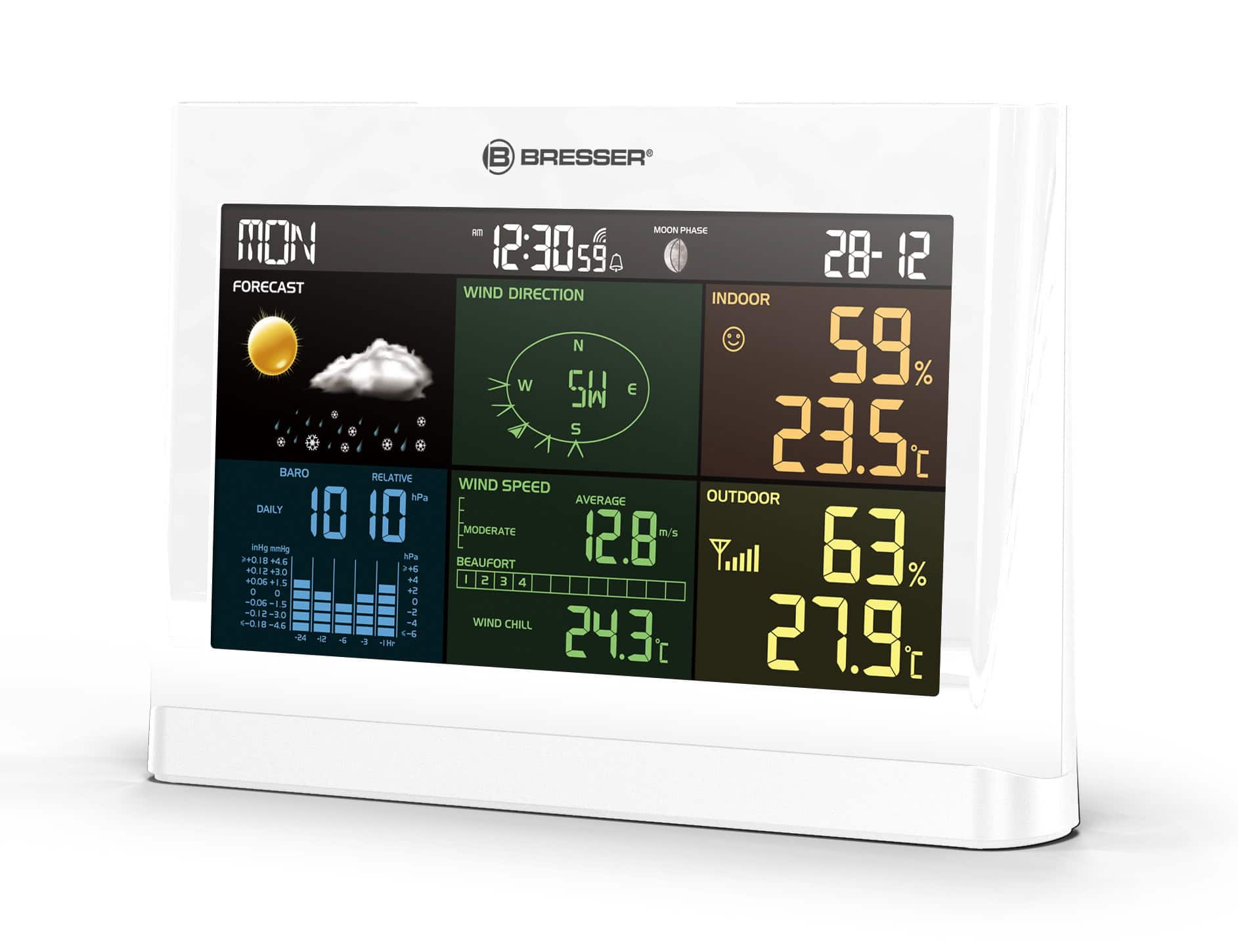 Centrale météo 5-en-1 Comfort avec écran en couleurs – Image 2