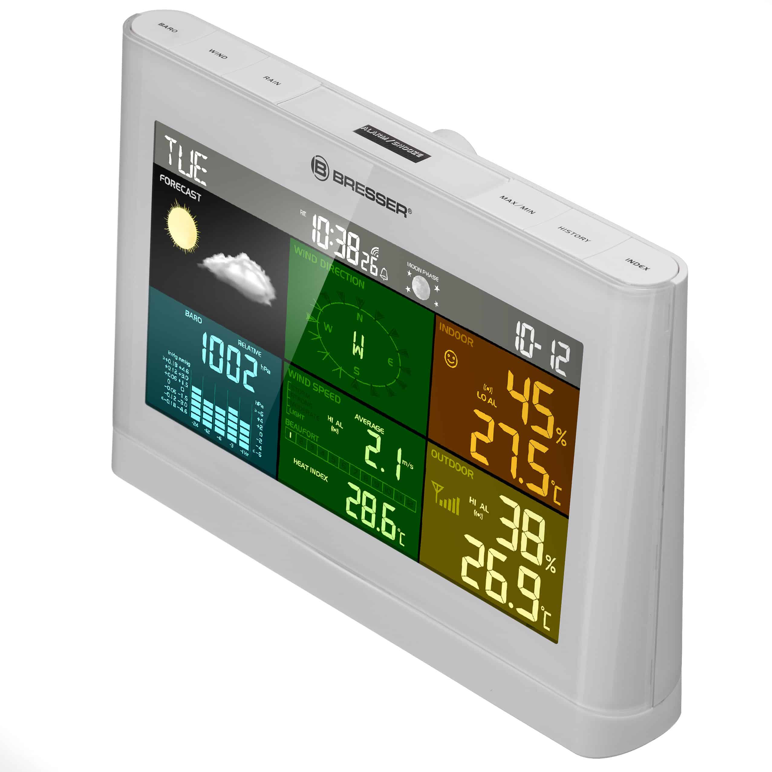 Centrale météo 5-en-1 Comfort avec écran en couleurs – Image 4