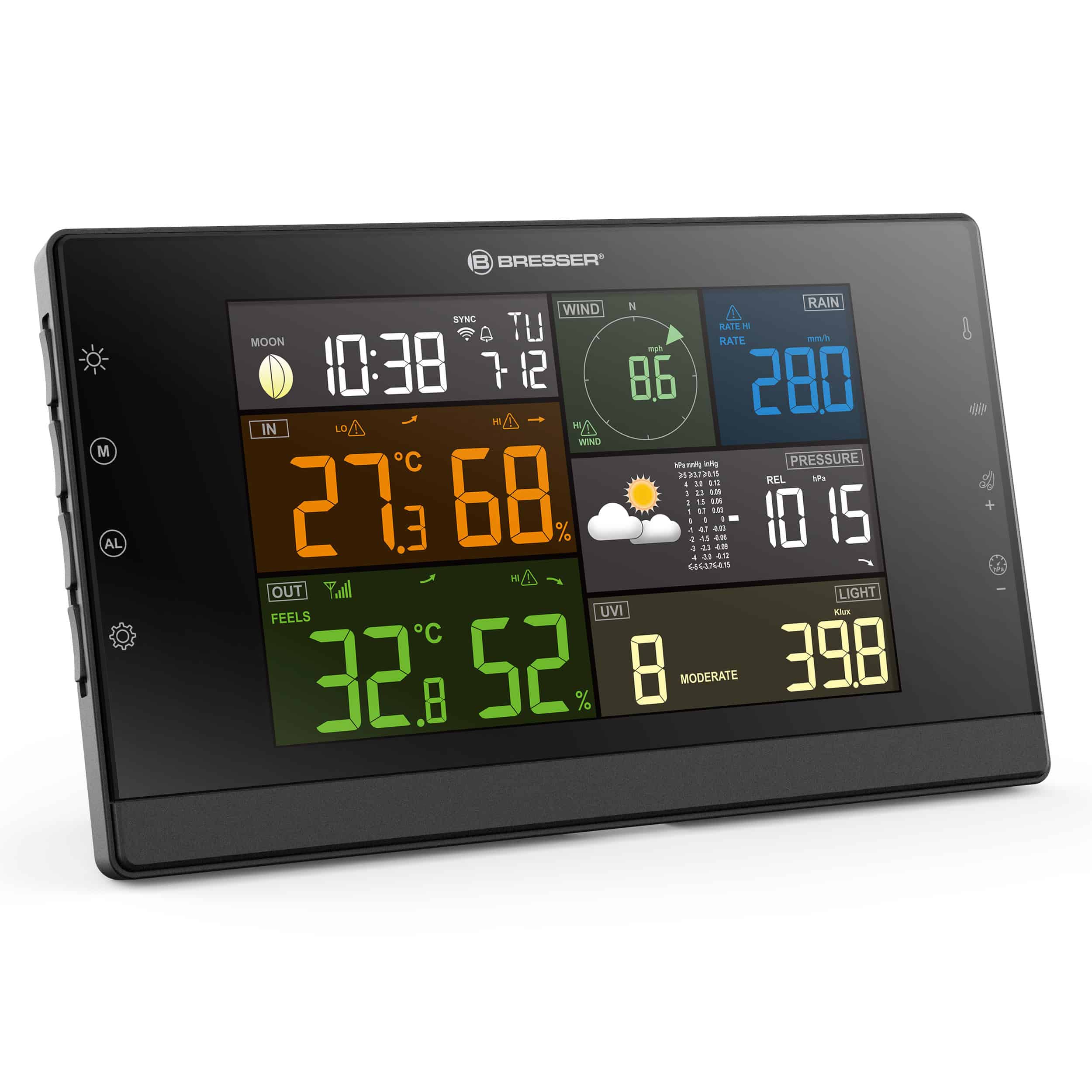 Centrale météo WiFi Profi-WSC avec capteur 7 en 1 – Image 2