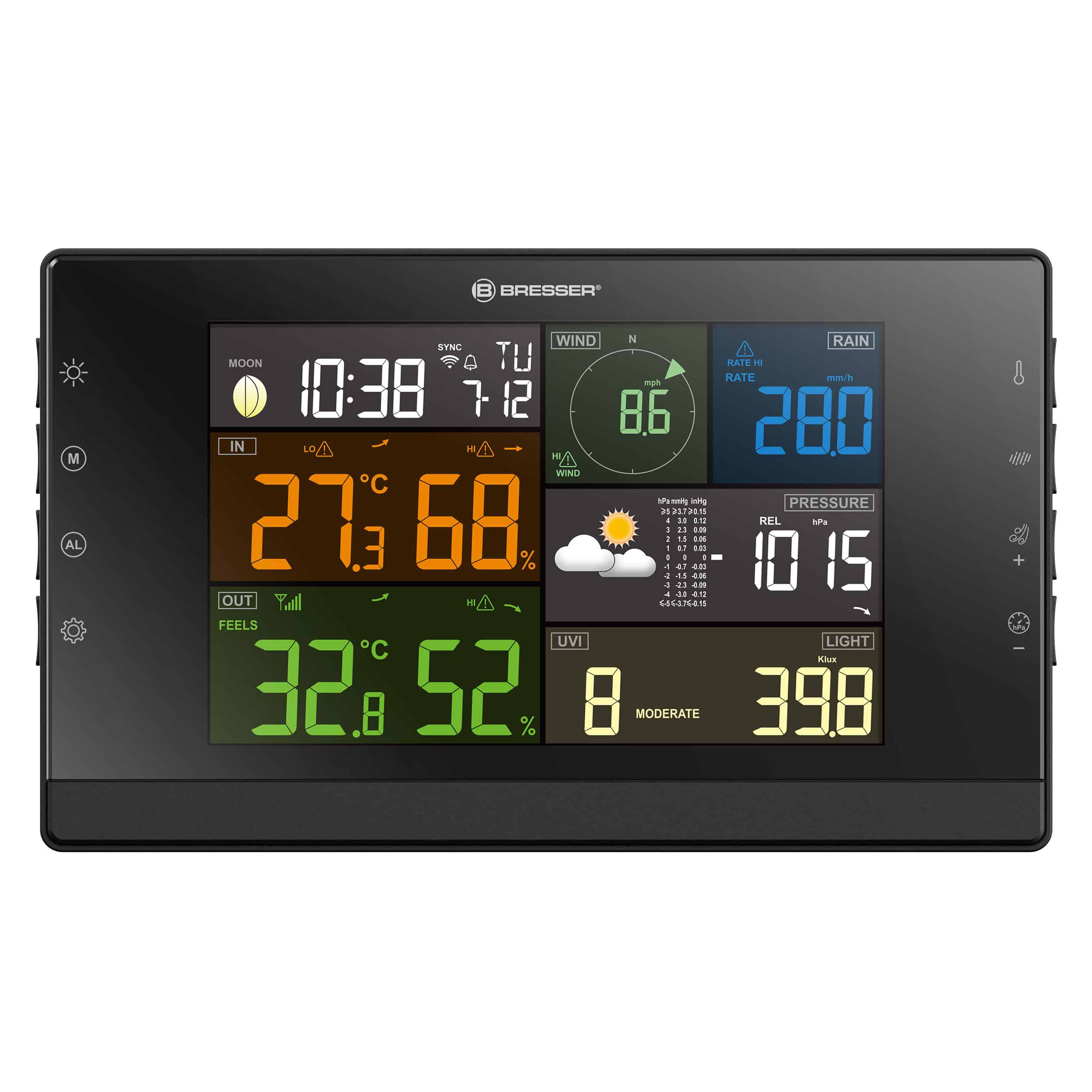 Centrale météo WiFi Profi-WSC avec capteur 7 en 1 – Image 3