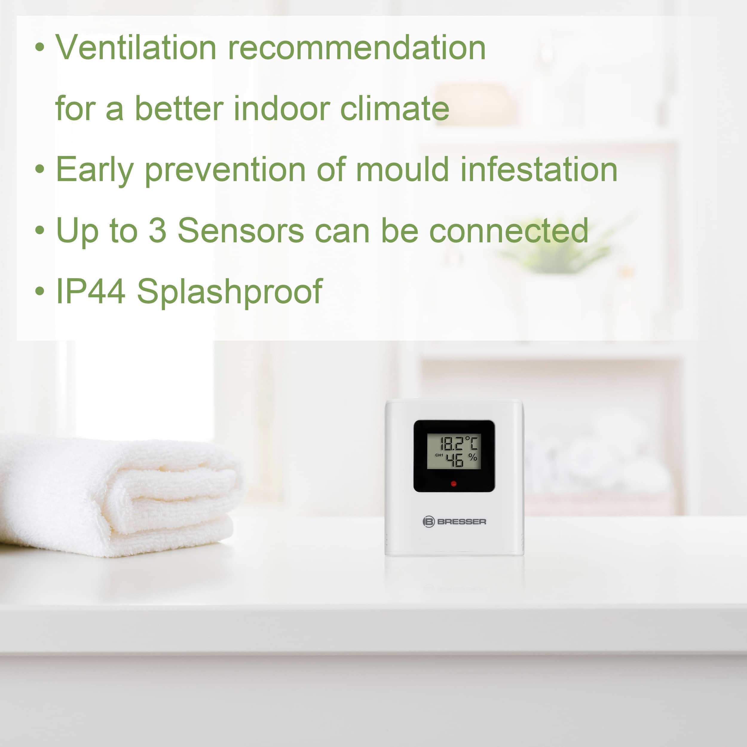 Thermo-hygromètre VentAir avec écran tactile et recommandation de Ventilation – Image 7