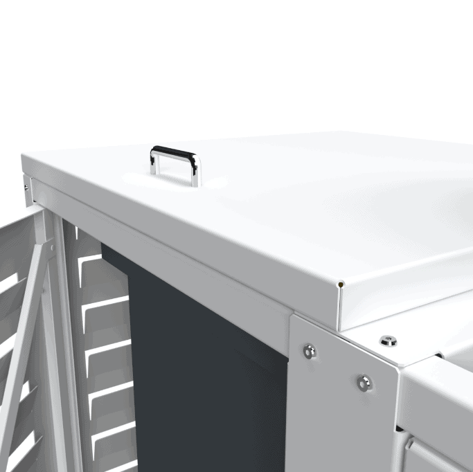Abri poubelle Simple en Aluminium thermolaqué