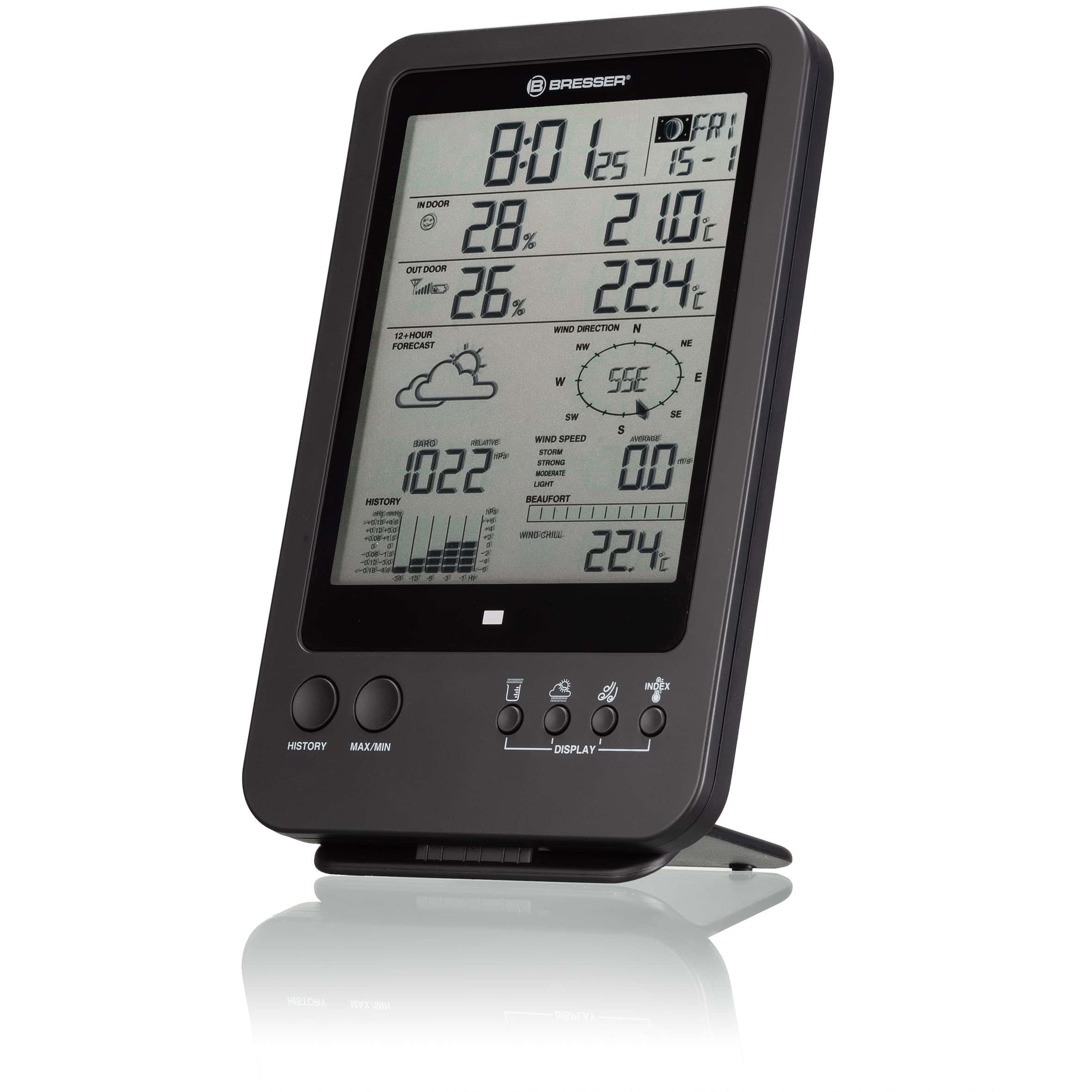 Centrale météo 5-en-1 avec capteur multifonctionnel