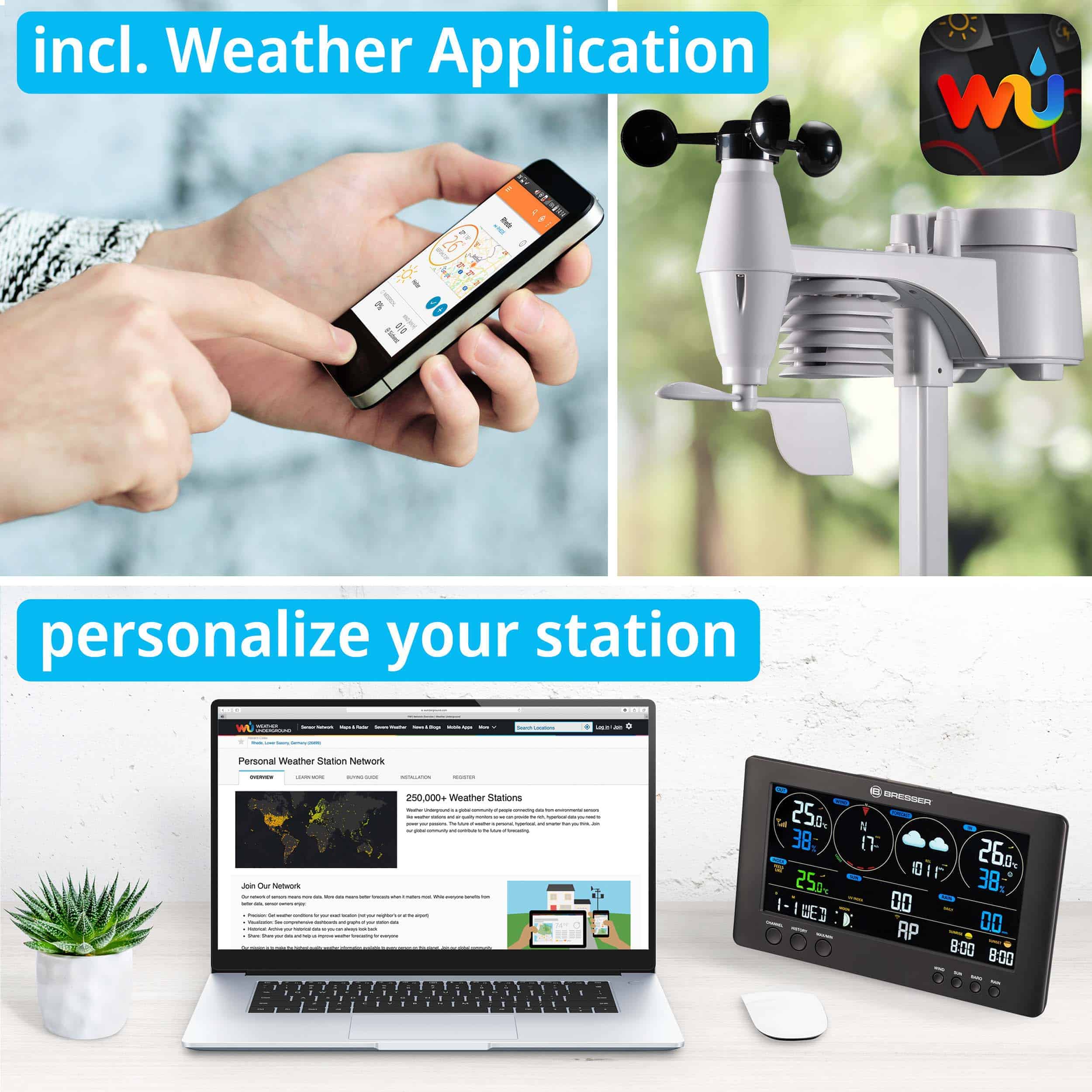 Centrale météo 7-en-1 WIFI ClearView