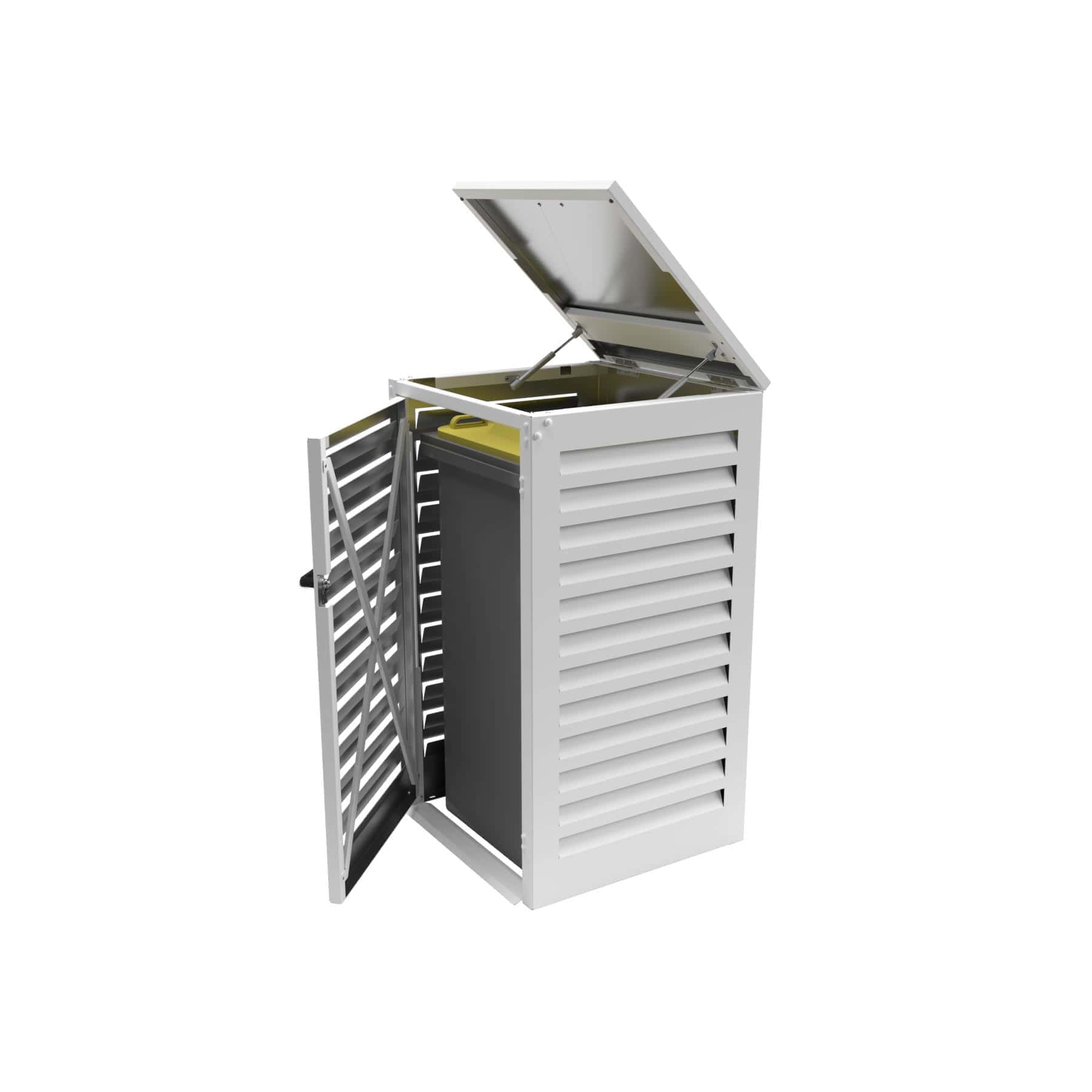 Abri poubelle Simple en Aluminium thermolaqué