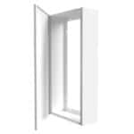Coffret d'habillage ATOLE 13 modules en acier blanc