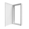 Coffret d'habillage en acier blanc 18 modules en acier blanc