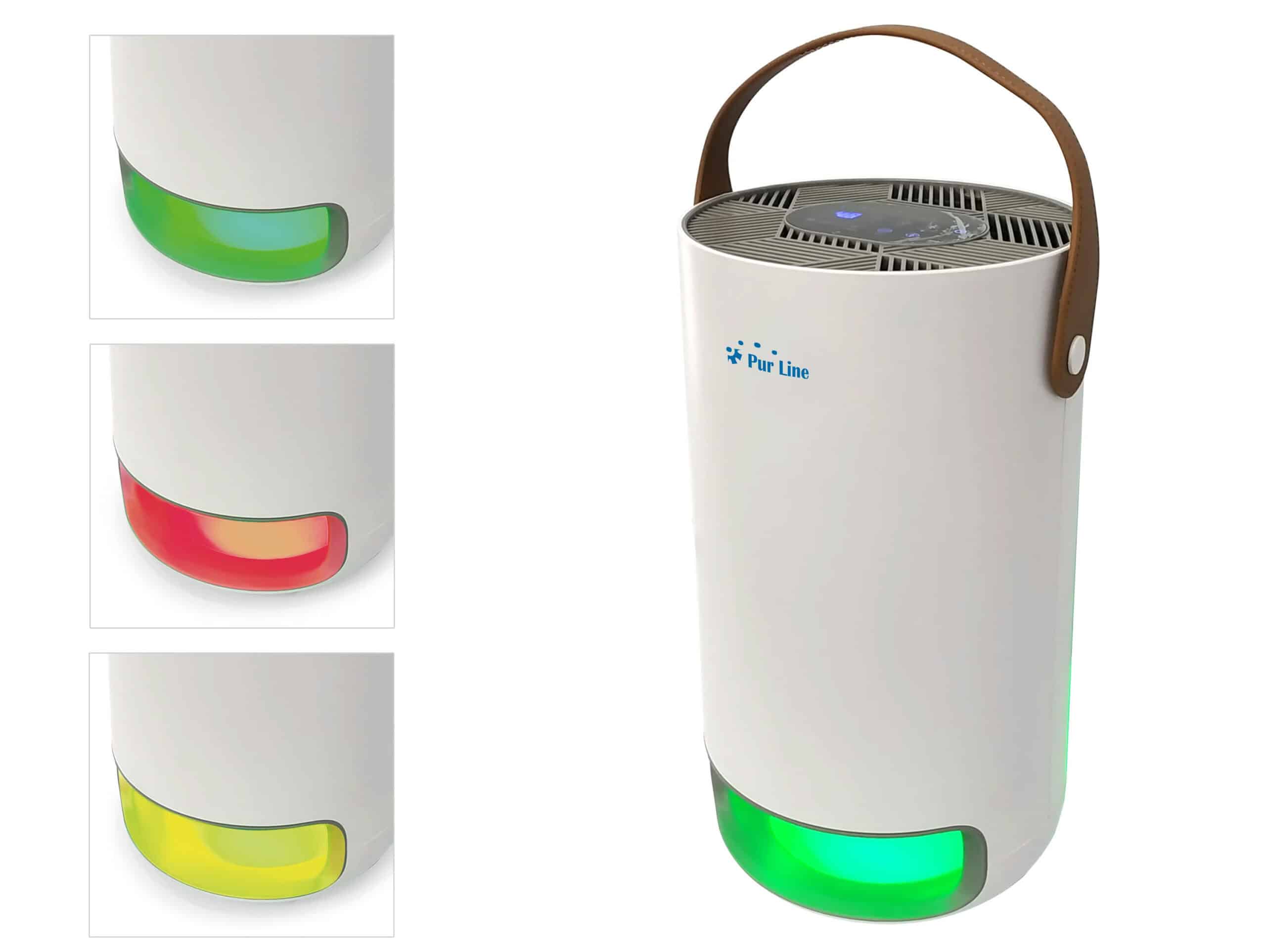 Purificateur d'air avec filtre HEPA, PM2, ioniseur, lampe UV, 3 vitesses et mode AUTO pour 15m2. – Image 2