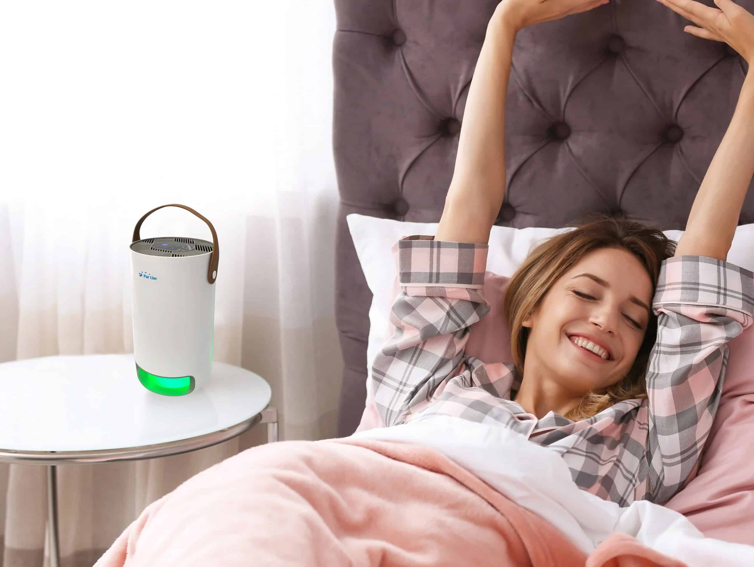 Purificateur d'air avec filtre HEPA, PM2, ioniseur, lampe UV, 3 vitesses et mode AUTO pour 15m2. – Image 4
