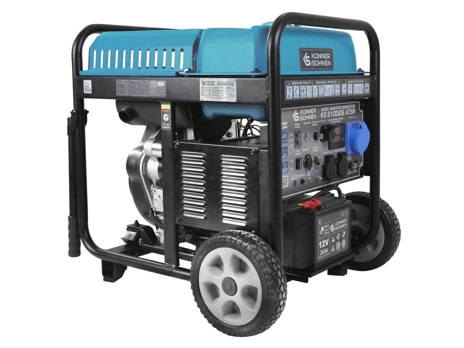 Groupe électrogène à inverter diesel Könner & Söhnen KS 6100iDЕ ATSR – Image 6