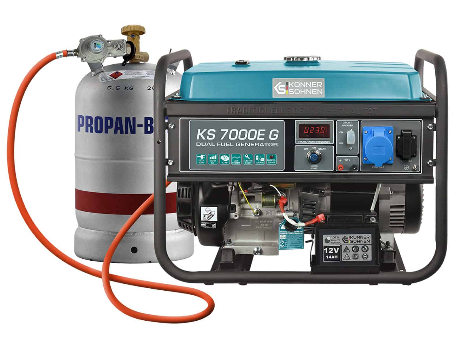 Générateur à essence/Gaz Könner & Söhnen KS 7000E G – Image 2