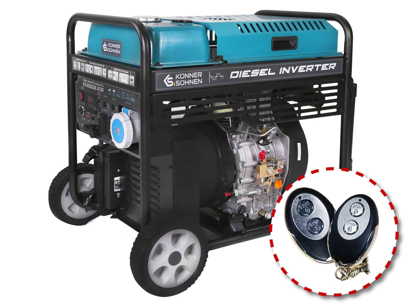 Groupe électrogène à inverter diesel Könner & Söhnen KS 9500iDЕ ATSR
