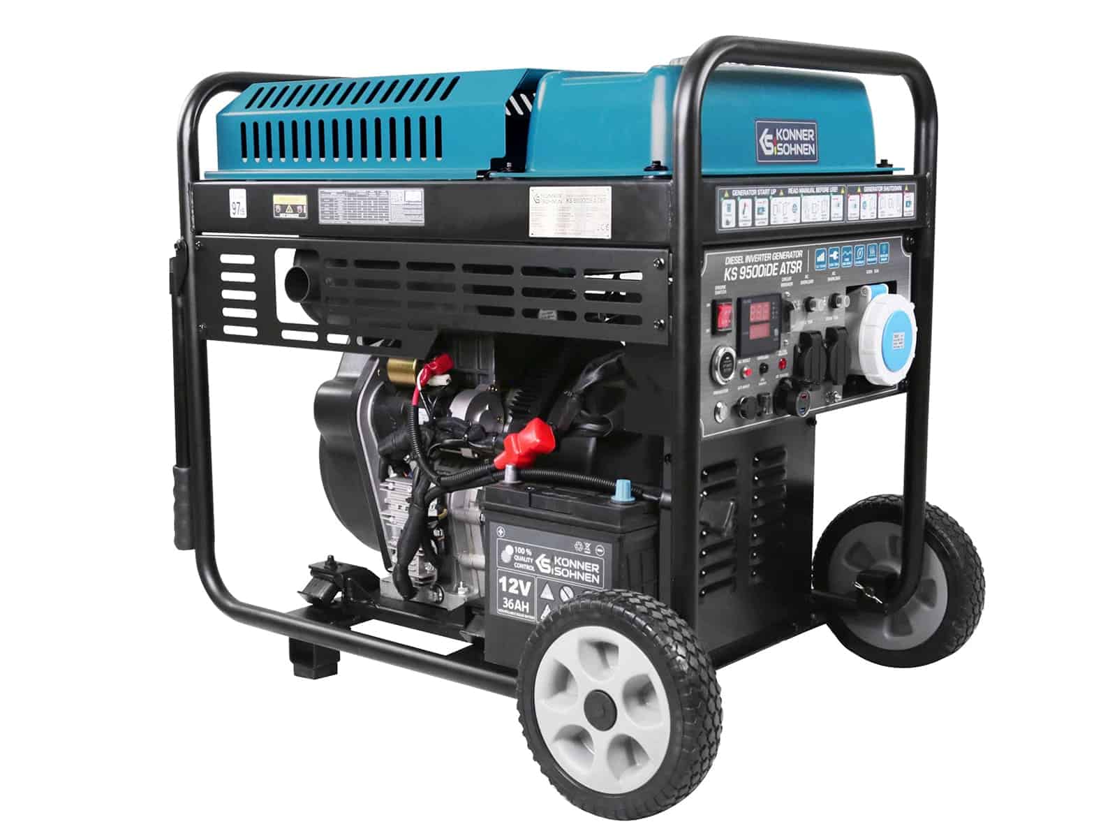 Groupe électrogène à inverter diesel Könner & Söhnen KS 9500iDЕ ATSR – Image 7
