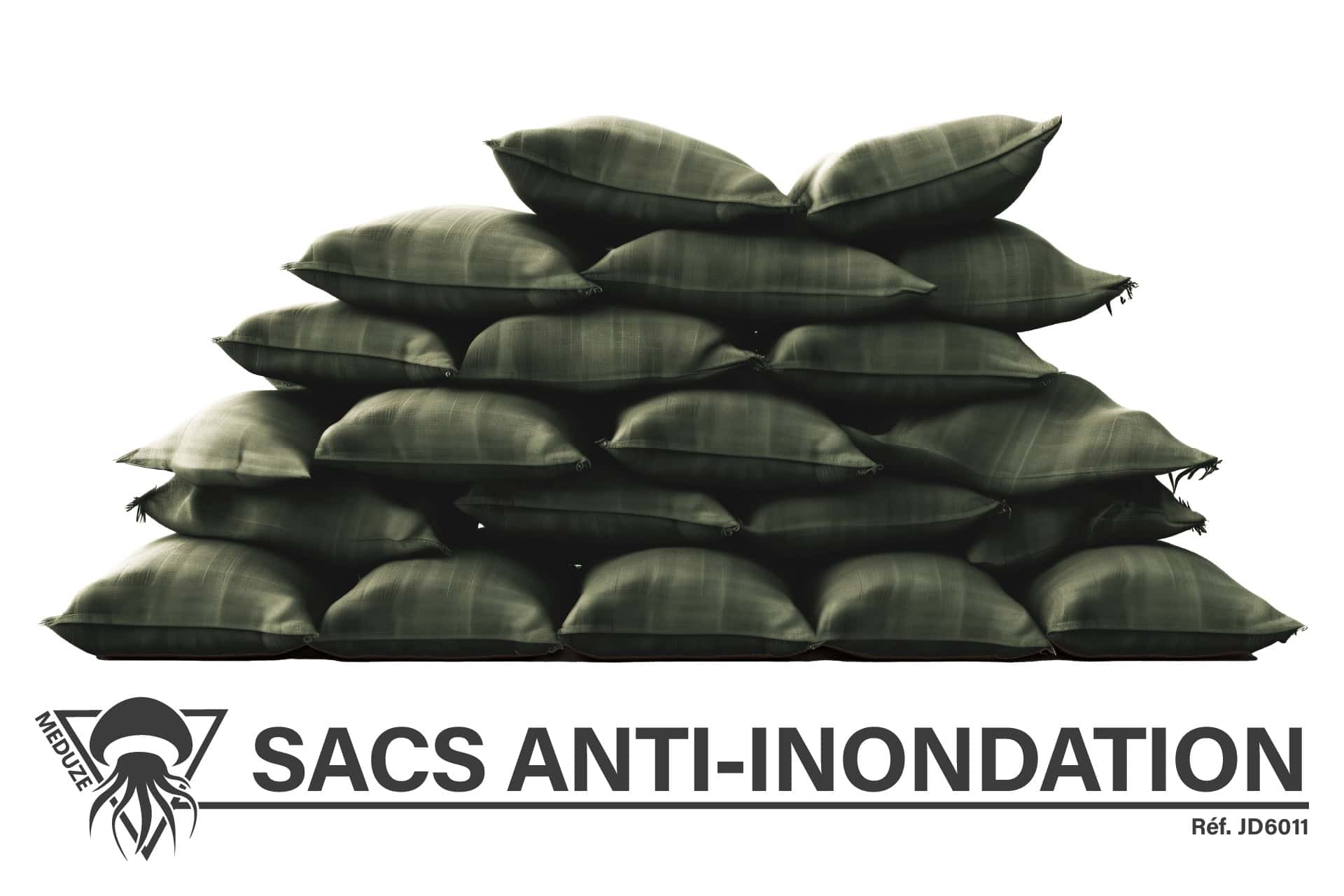 Digue de sacs anti-inondation