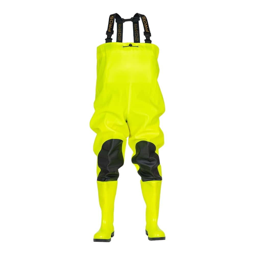 Waders de sécurité fluo avec renforts genoux – Image 2