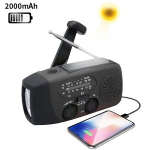 Radio dynamo / chargeur / lampe torche de survie (Noire)