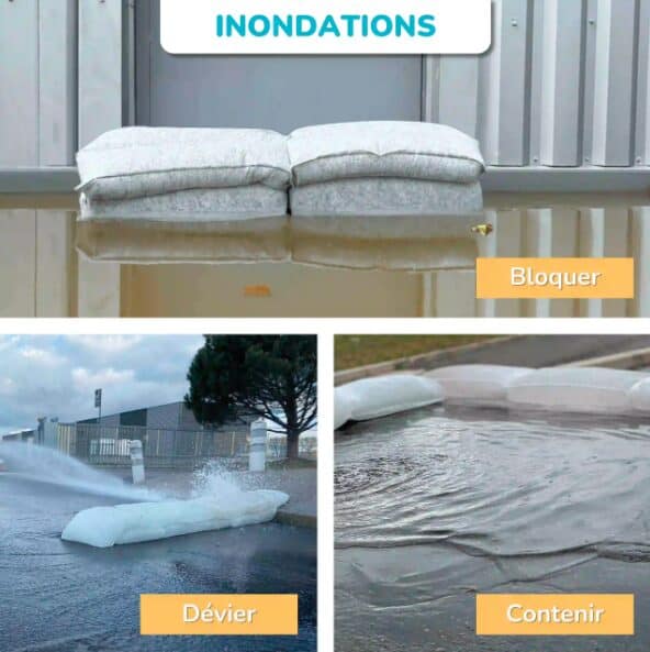 OBLOC boudin anti inondation en action