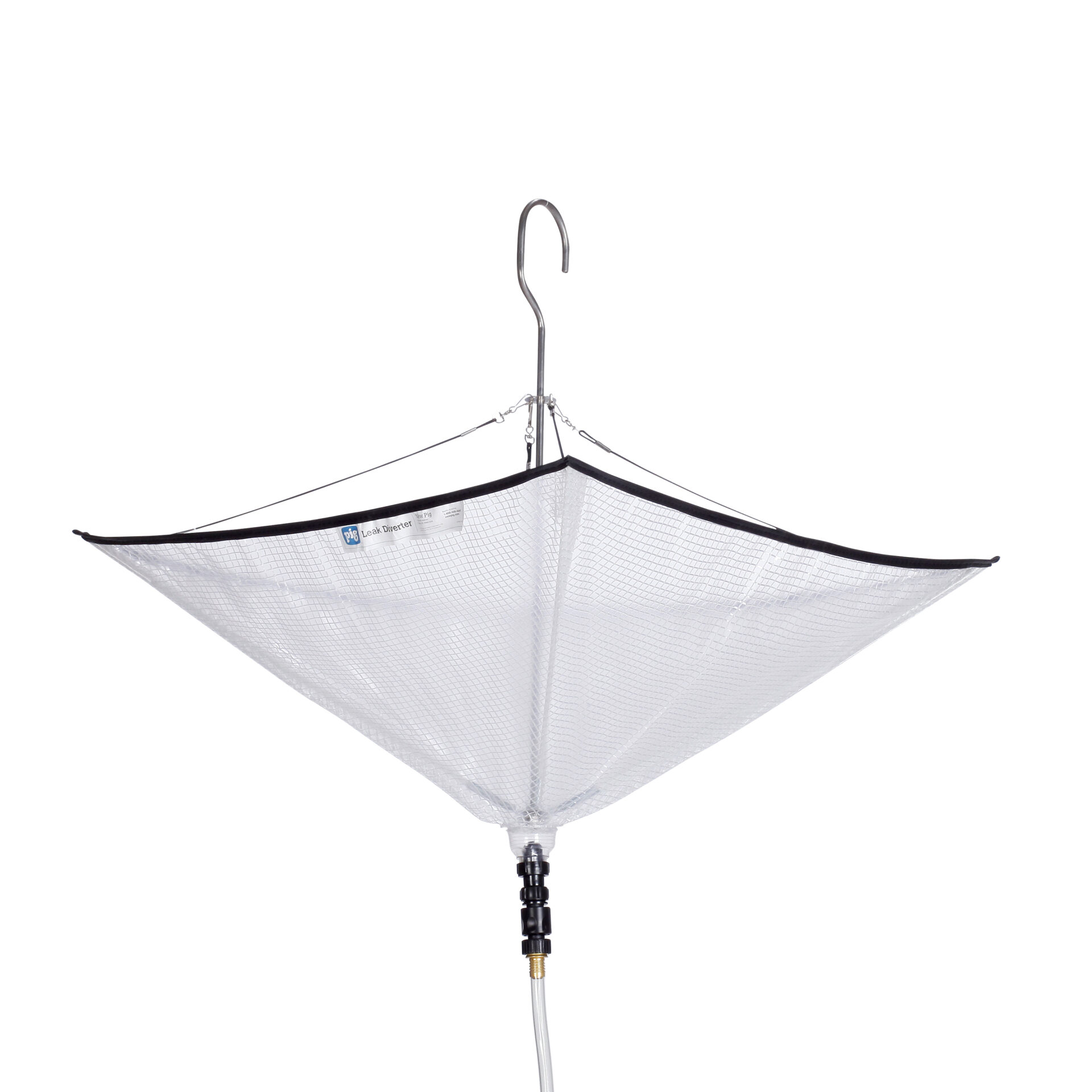 Système de déviation de fuites pour toits à déploiement rapide PIG® - En forme de parapluie