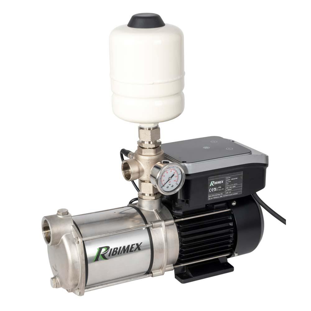 Pompe de surface auto amorcante 1300w variation débit 4 turbines inox,PRMCA4AUTOV,RIBIMEX